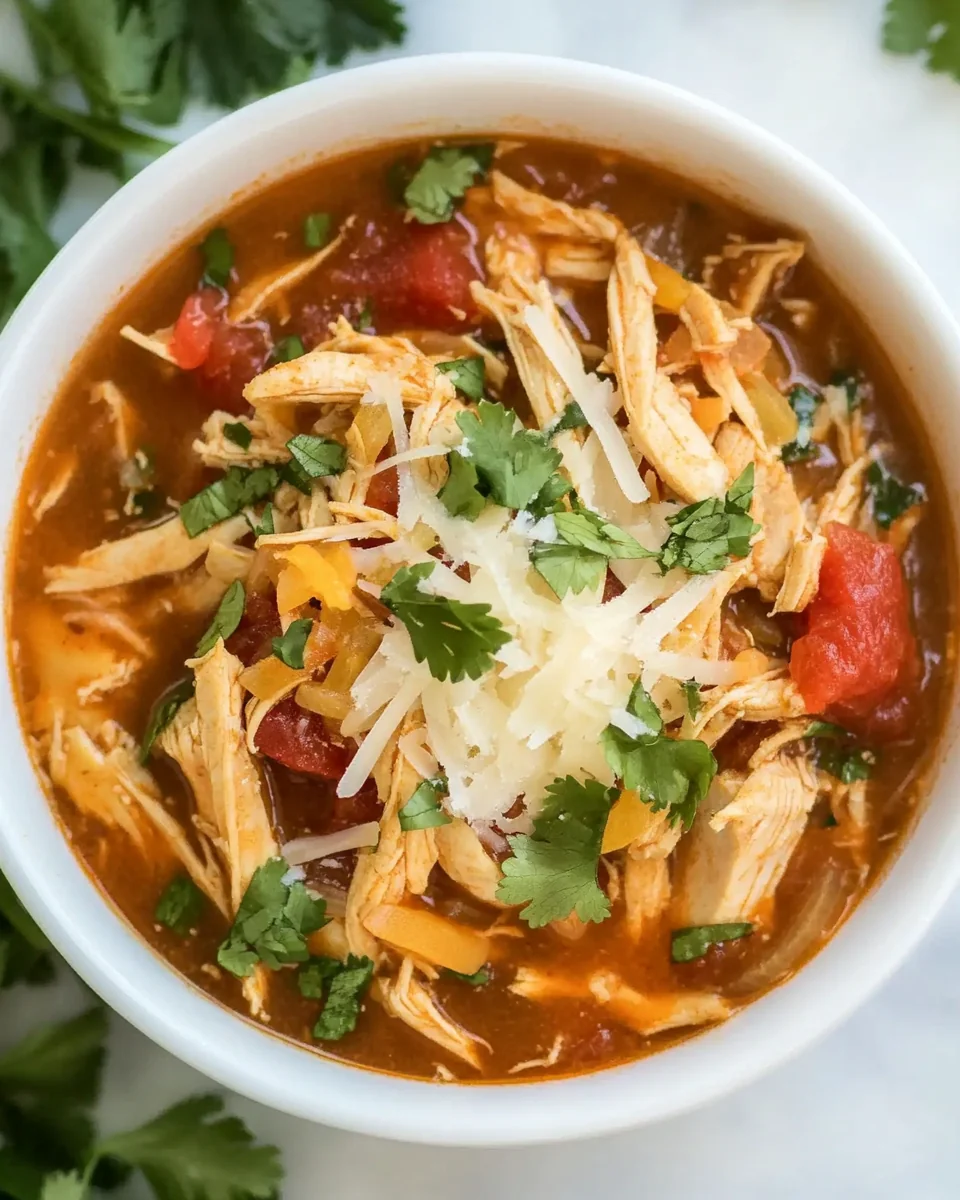Savory Instant Pot Chicken Fajita Soup