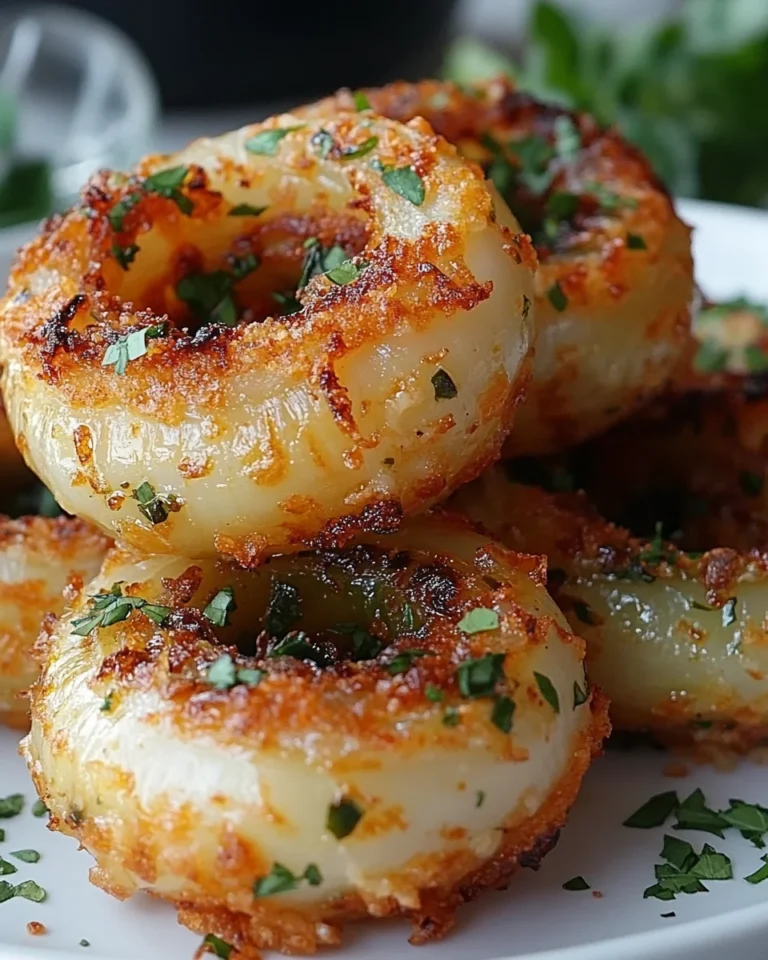 Creamy Jalapeño Popper Stuffed Onion Rings Recipe