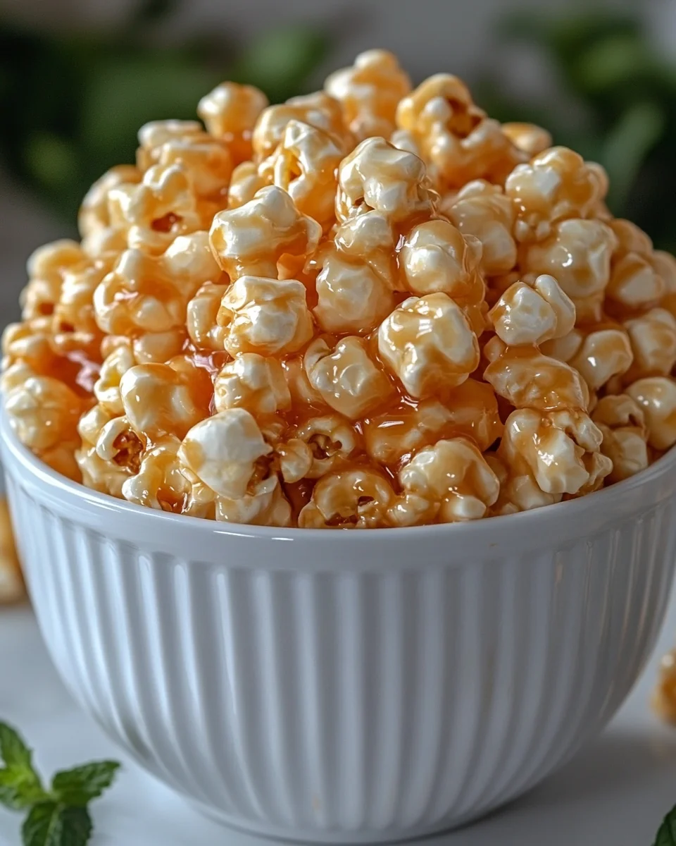Quick and Easy Homemade Marshmallow Caramel Corn