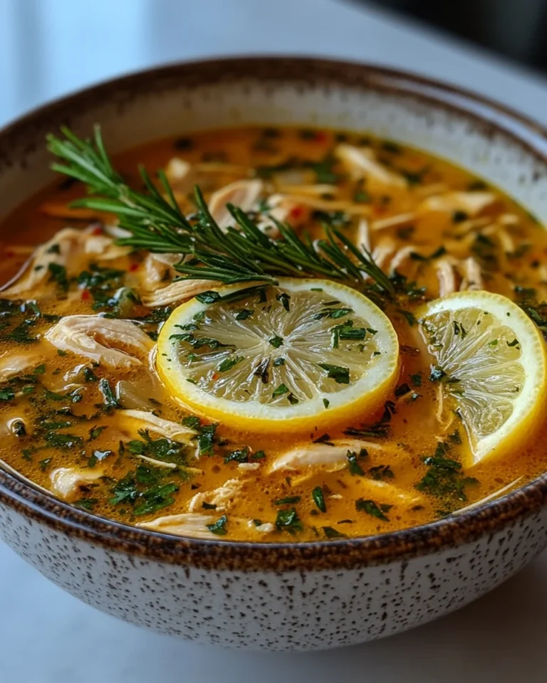 Quick and Cozy Mediterranean Lemon Chicken Soup