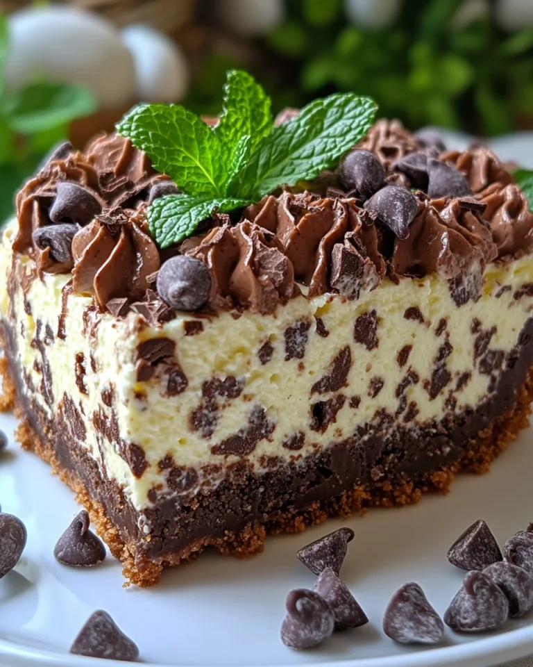 No-Bake Mint Chocolate Cheesecake Pie That’s Flavor-Packed