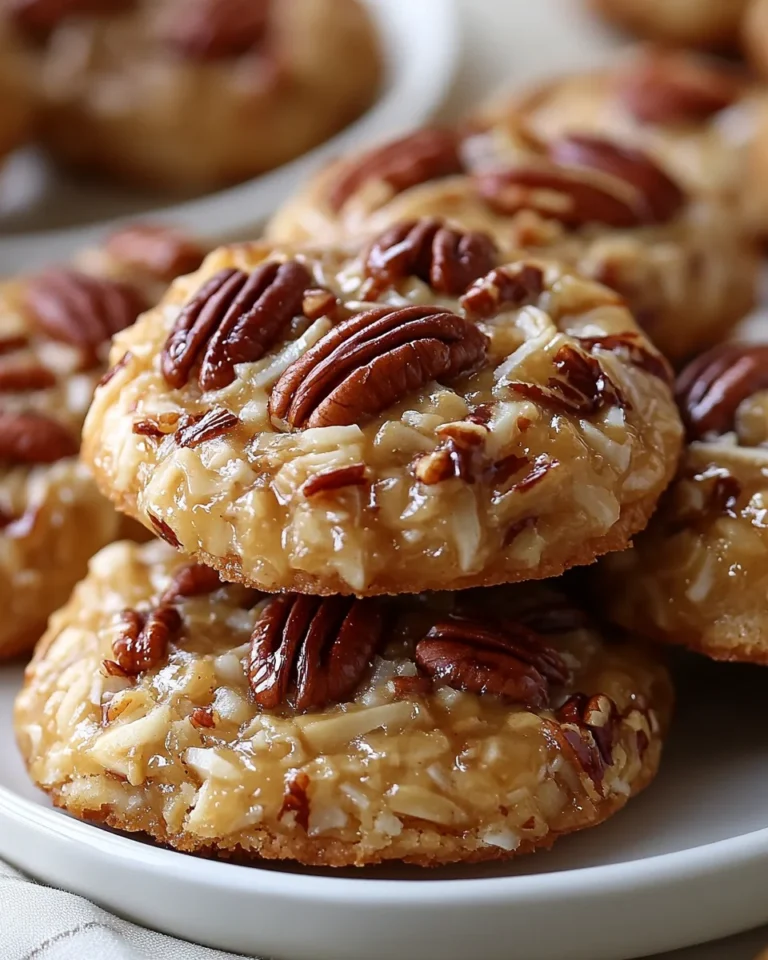 Quick No-Bake Coconut Pecan Cookies
