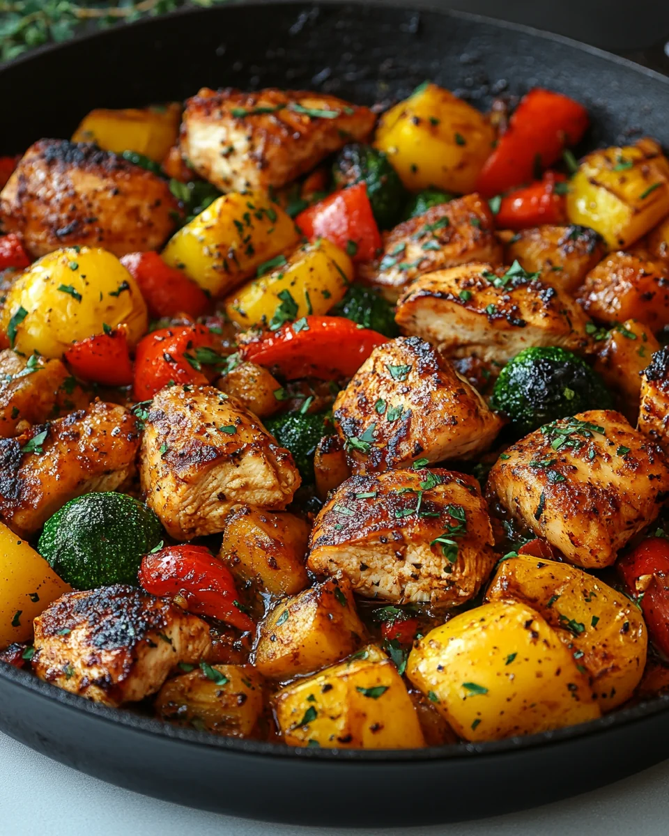 Quick One-Pot Chicken and Veggie Skillet