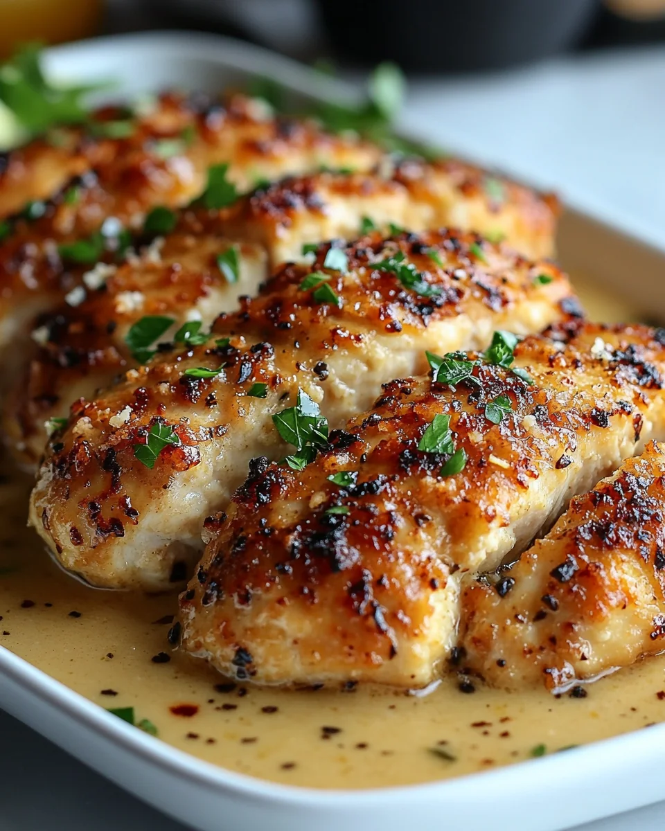 Creamy Garlic Parmesan Crusted Chicken Recipe