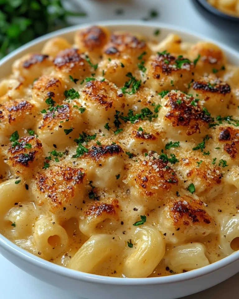 Creamy Parmesan Garlic Chicken Mac and Cheese Recipe