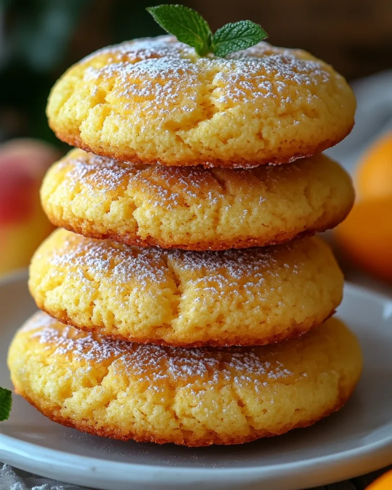 Creamy Peach Ricotta Cookies with a Zesty Orange Twist