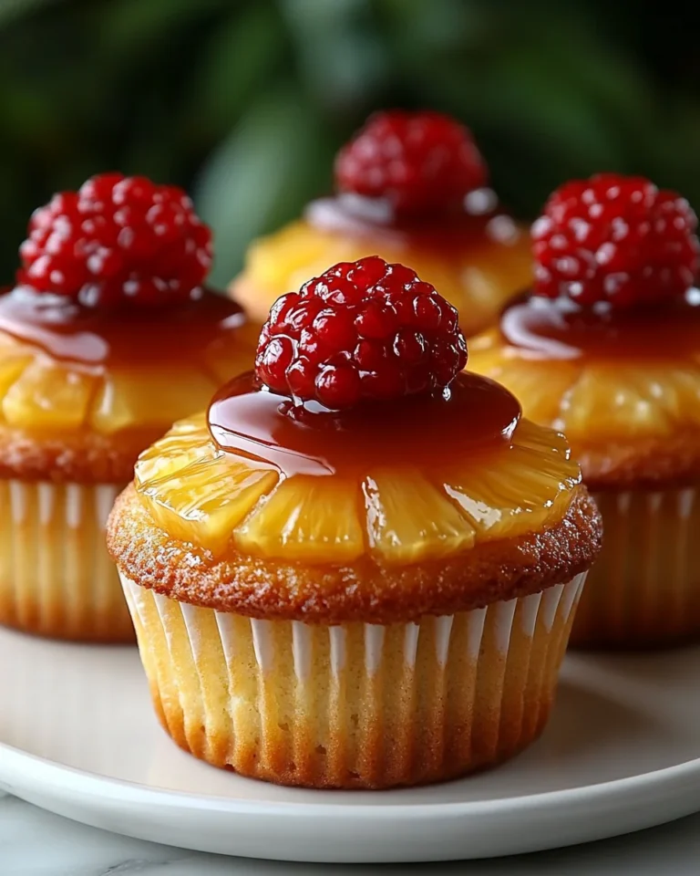 Quick Pineapple Upside Down Cupcakes From Scratch