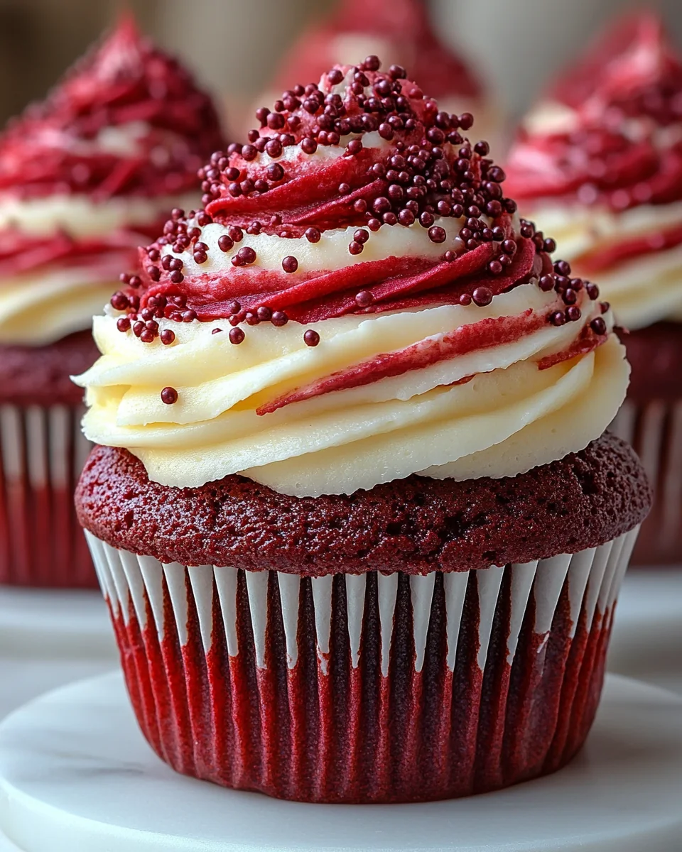 Fluffy Red Velvet Marble Cupcakes From Scratch