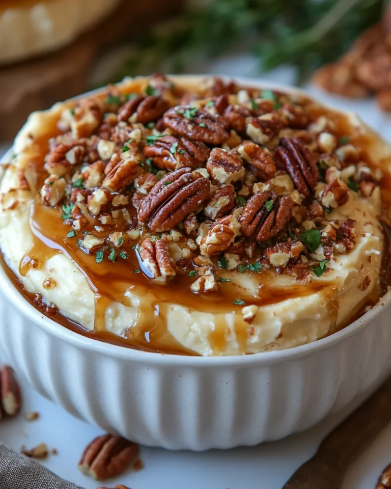 Creamy Salted Caramel Pecan Cheesecake Dip Recipe