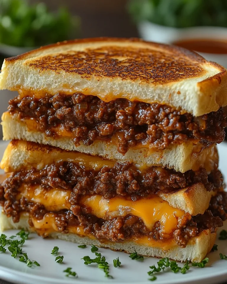 Quick and Easy Sloppy Joe Grilled Cheese