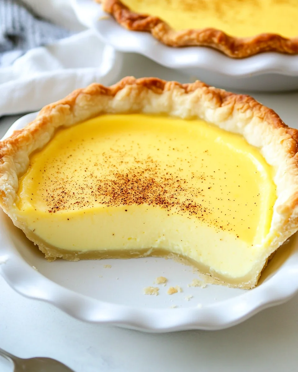 Classic Homemade Amish Custard Pie - additional image