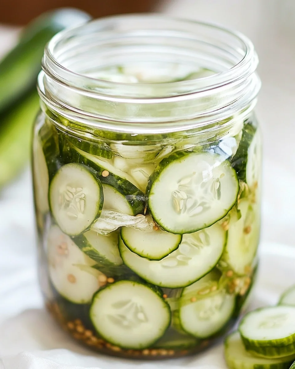 Homemade Classic Amish Refrigerator Pickles - additional image