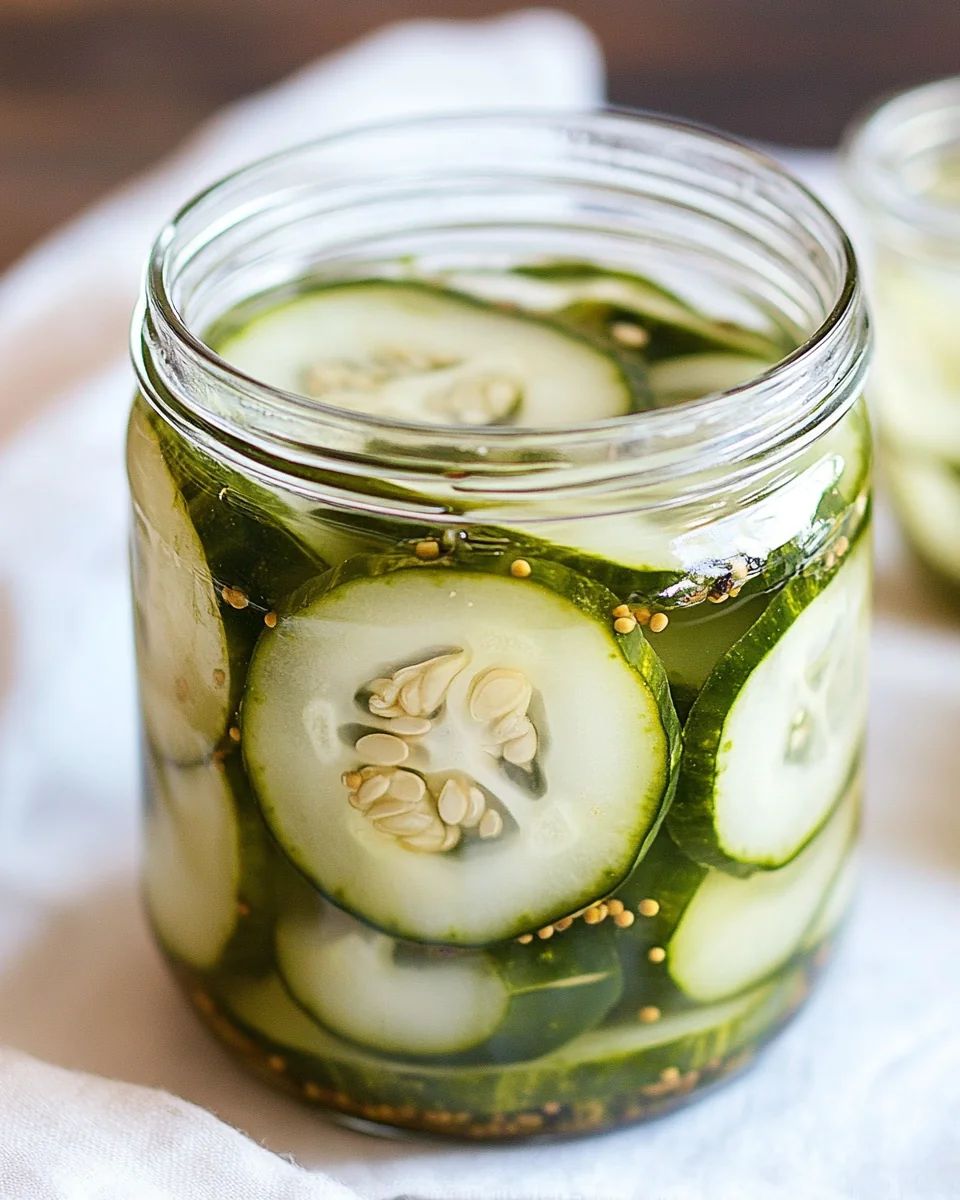 Homemade Classic Amish Refrigerator Pickles - additional image