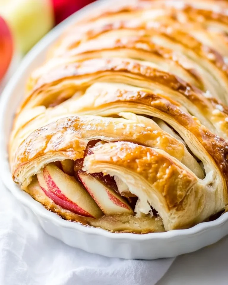 Simple Homemade Apple Danish Braid