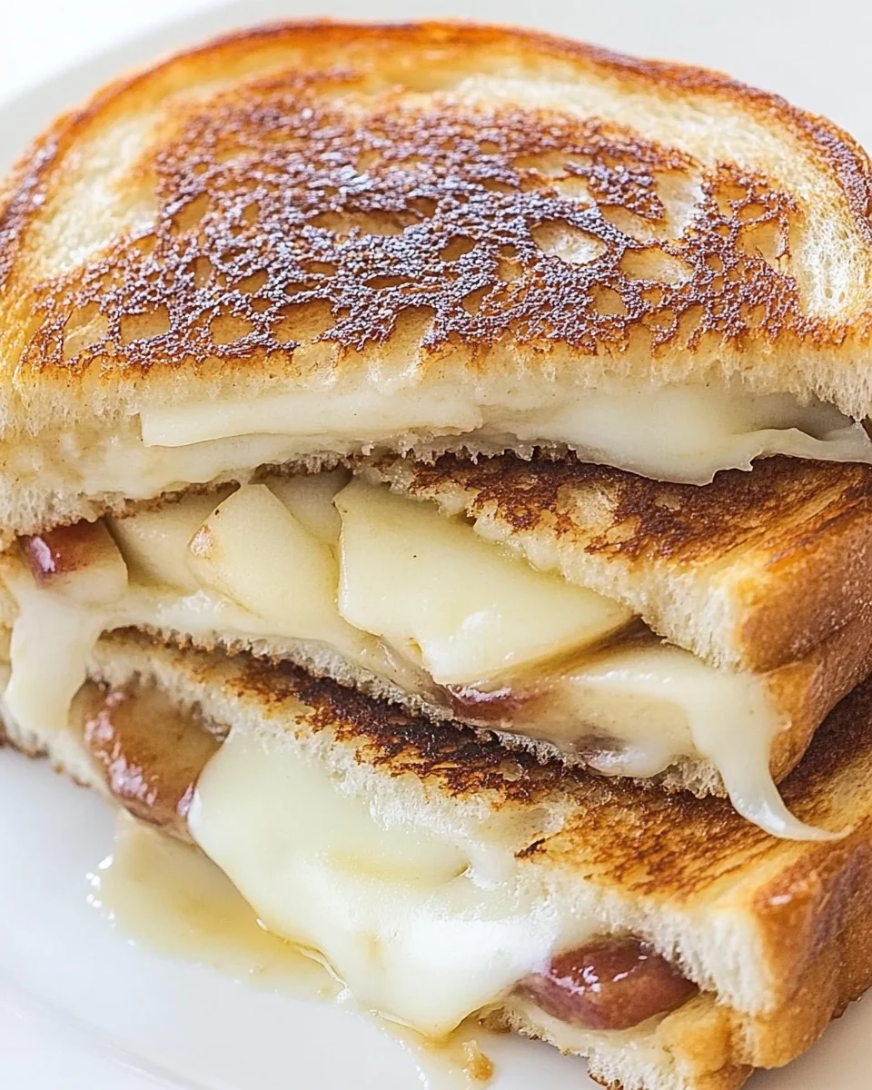 Delicious Apple Gouda Grilled Cheese Sandwiches - additional image