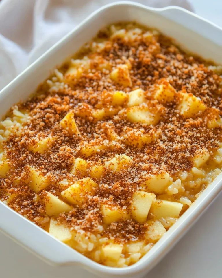Simple and Delicious Apple Rice Pudding