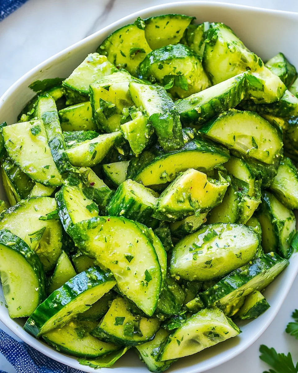 Fresh Avocado Cucumber Salad Recipe - additional image