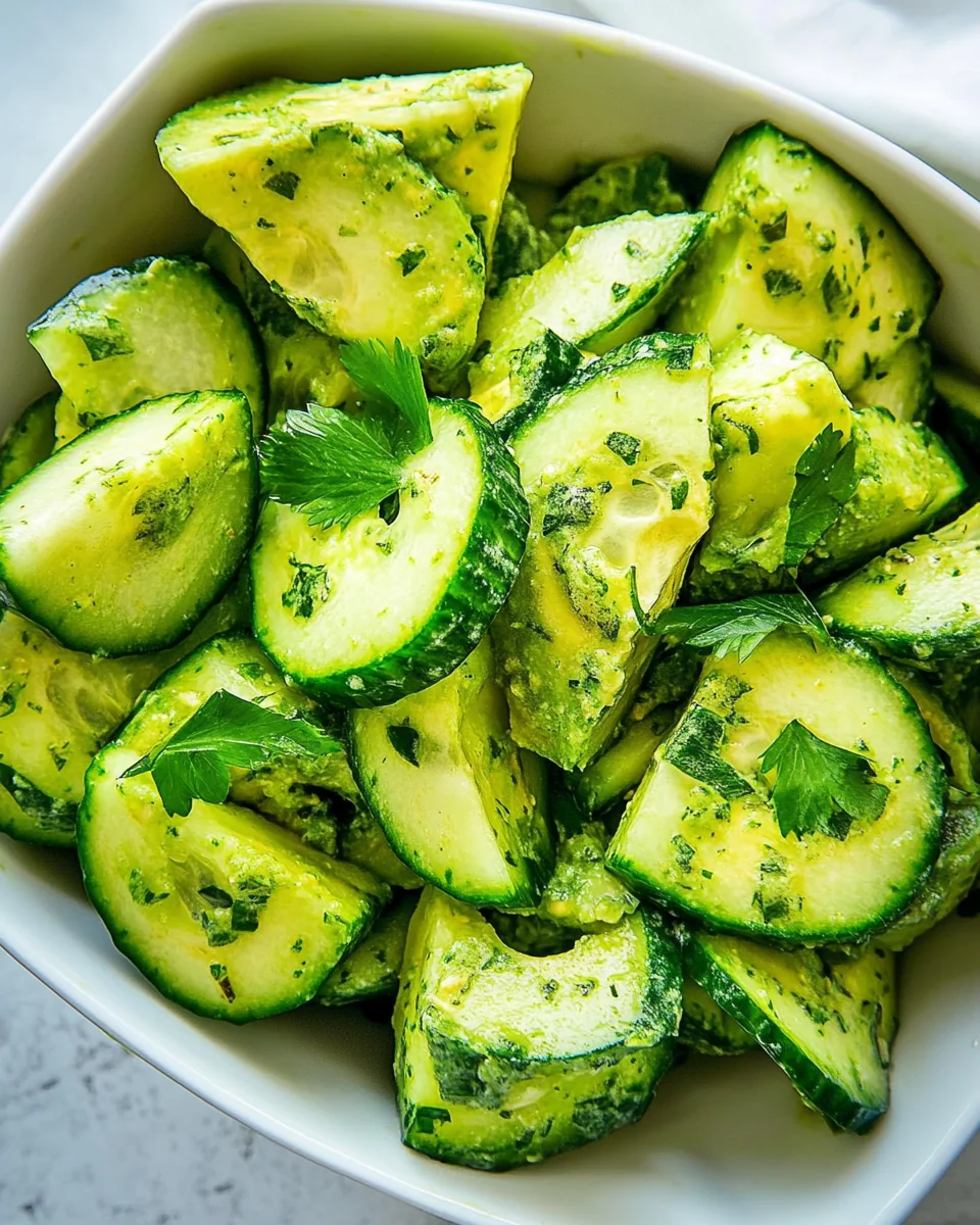Fresh Avocado Cucumber Salad Recipe - additional image