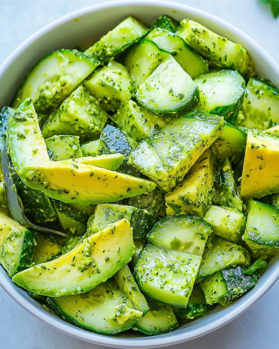 Fresh Avocado Cucumber Salad Recipe - additional image