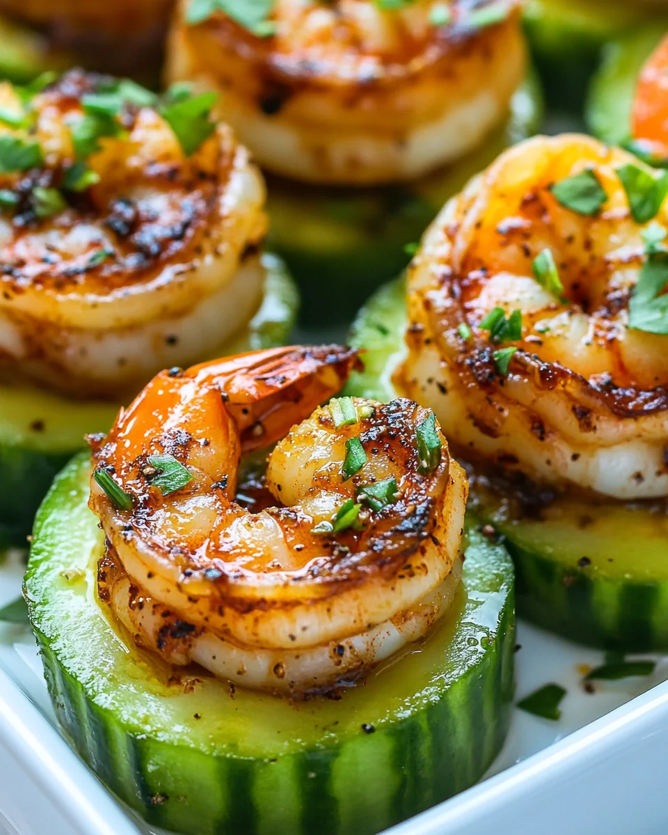Fresh Avocado Cucumber Shrimp Appetizers - additional image