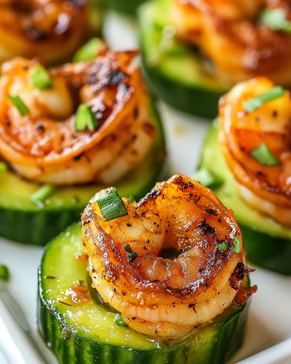 Fresh Avocado Cucumber Shrimp Appetizers - additional image