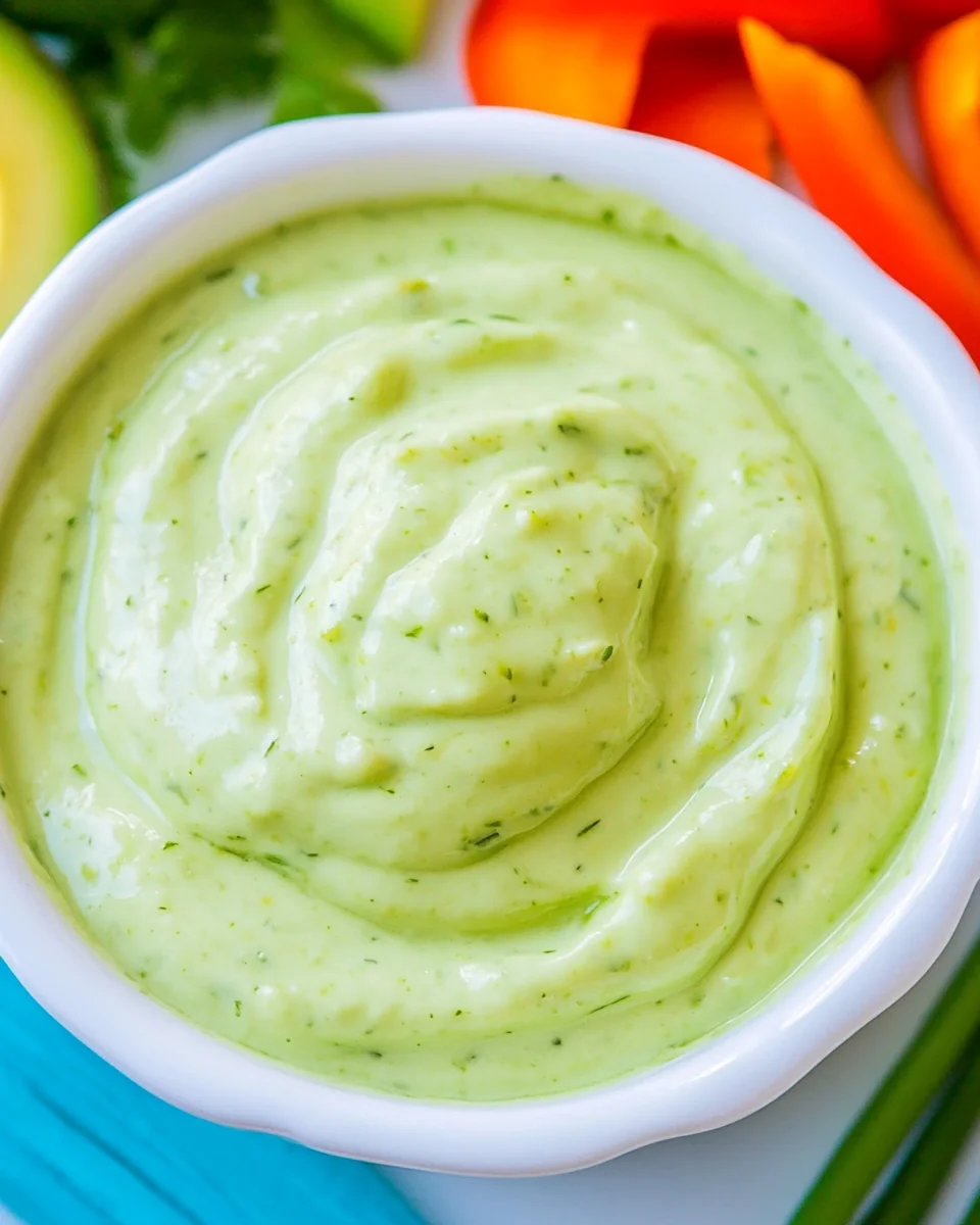 Creamy Avocado Ranch Dressing And Dip - additional image