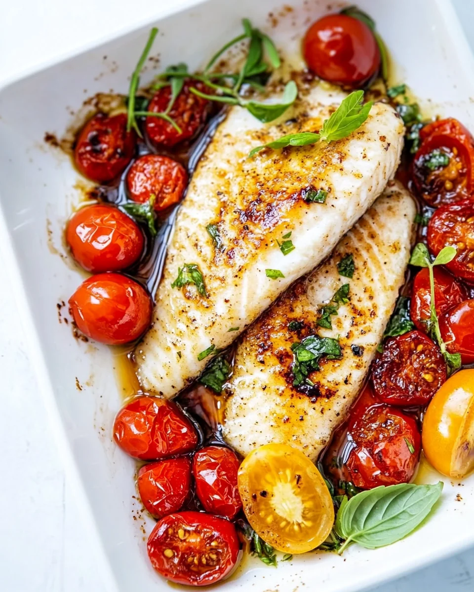 Balsamic Roasted Walleye with Fresh Cherry Tomatoes - additional image