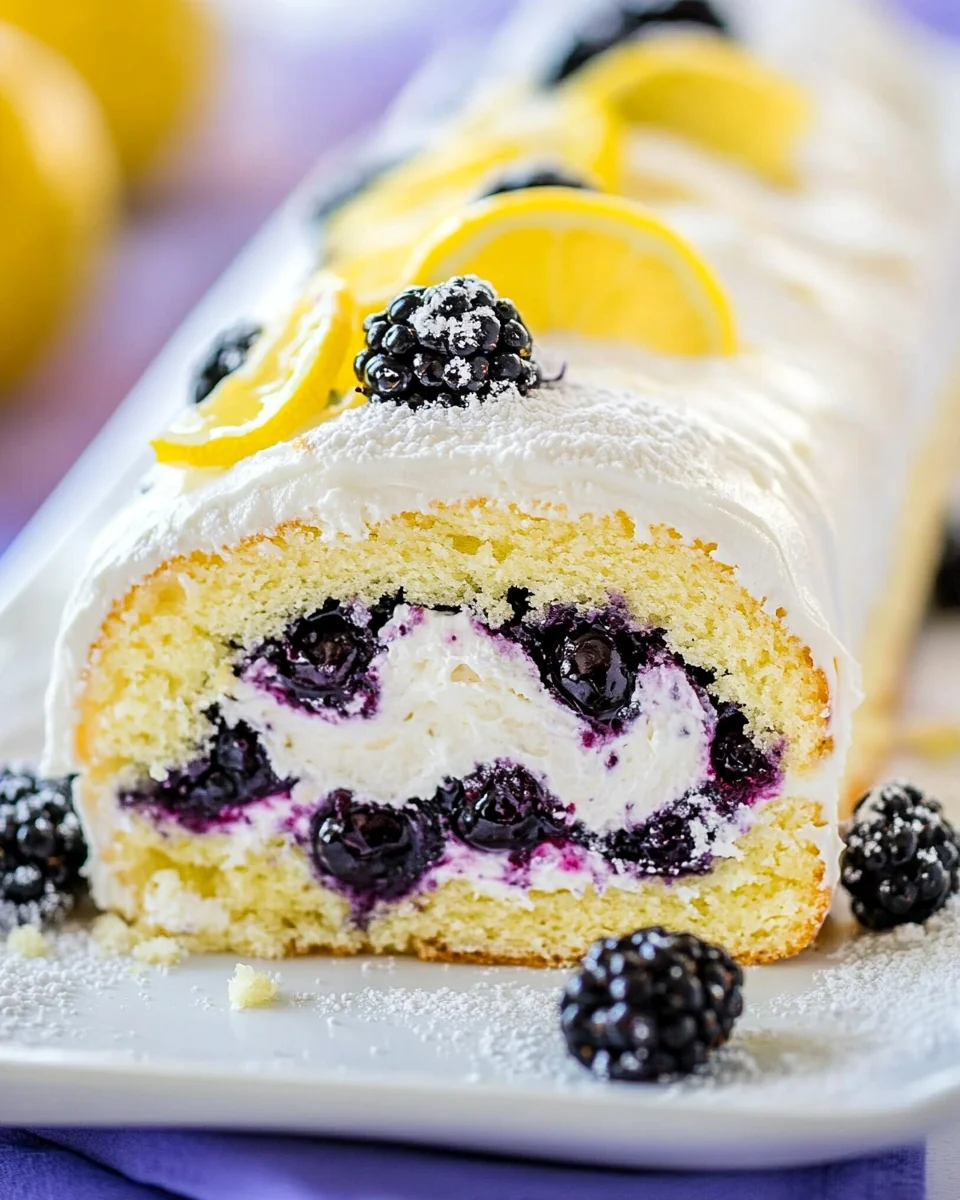 Delicious Blackberry Lemon Cake Roll Recipe - additional image