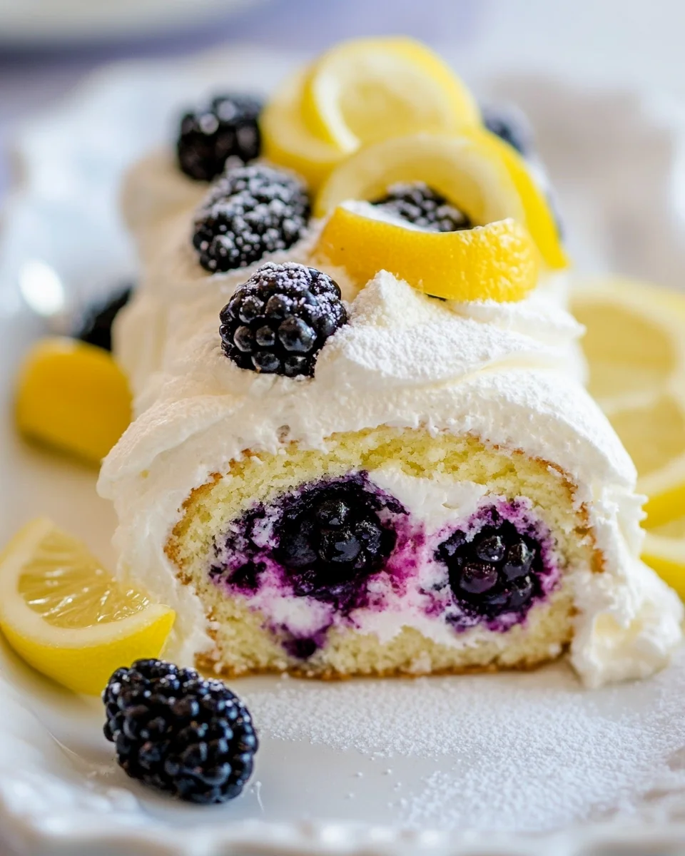Delicious Blackberry Lemon Cake Roll Recipe - additional image