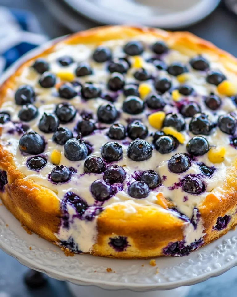 Homemade Blueberry Ricotta Cake Recipe