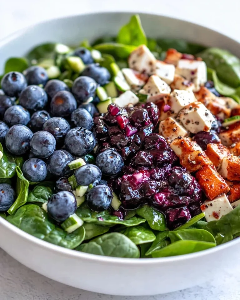 Fresh Blueberry Spinach Salad For A Healthy Meal