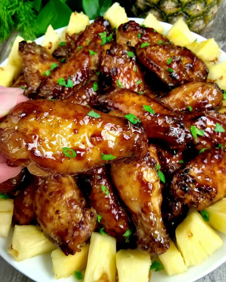 Savory Brown Sugar Pineapple Chicken Wings - additional image
