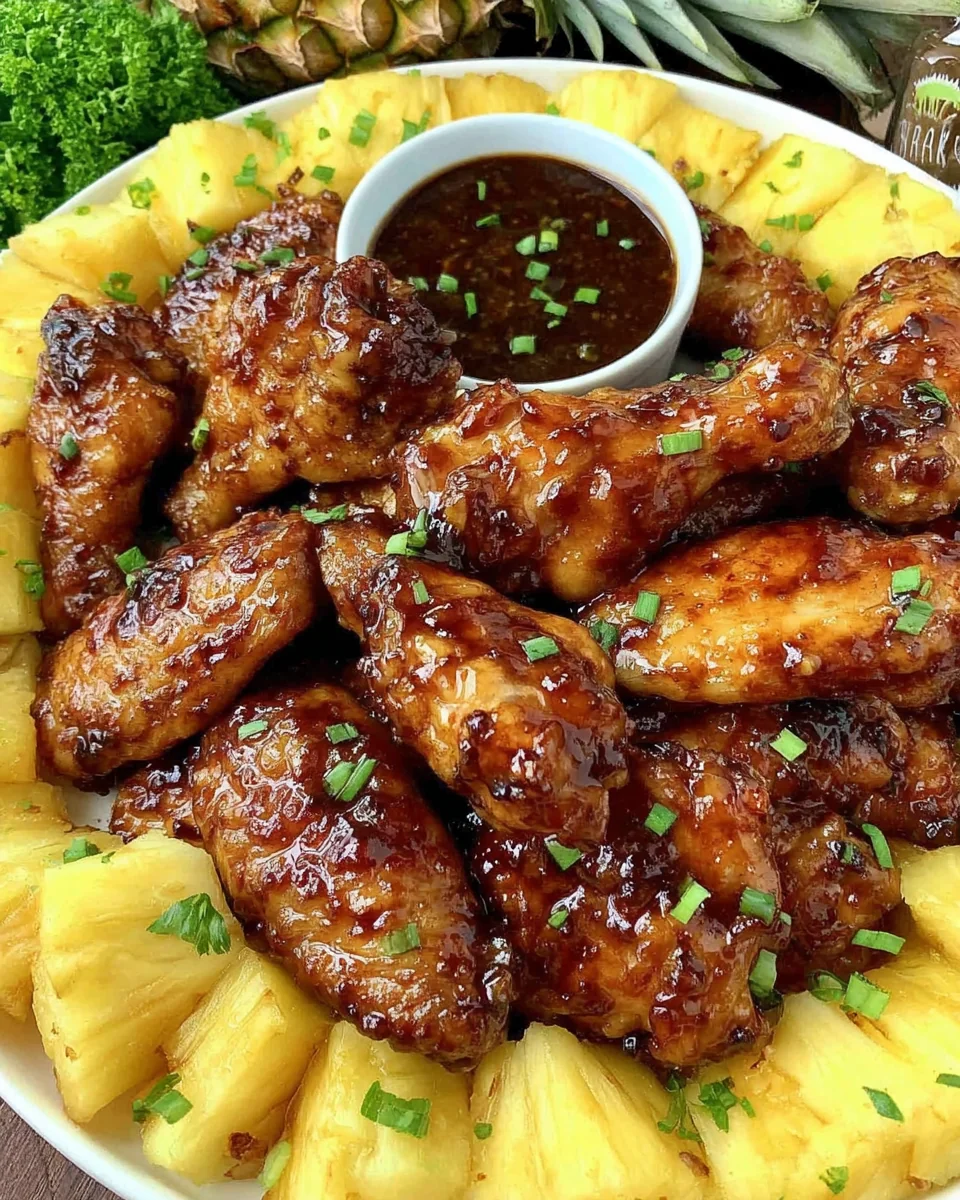 Savory Brown Sugar Pineapple Chicken Wings - additional image