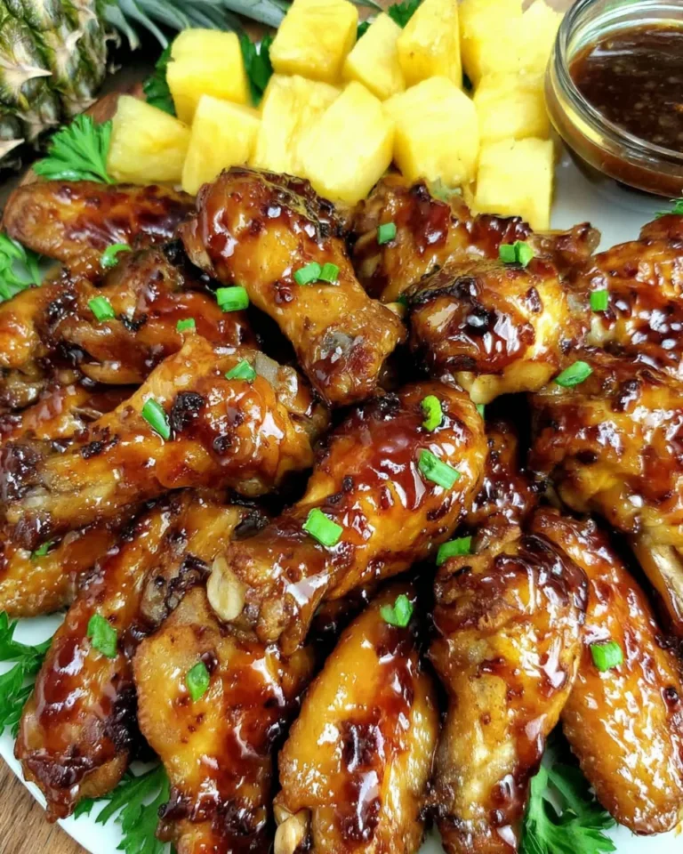 Savory Brown Sugar Pineapple Chicken Wings