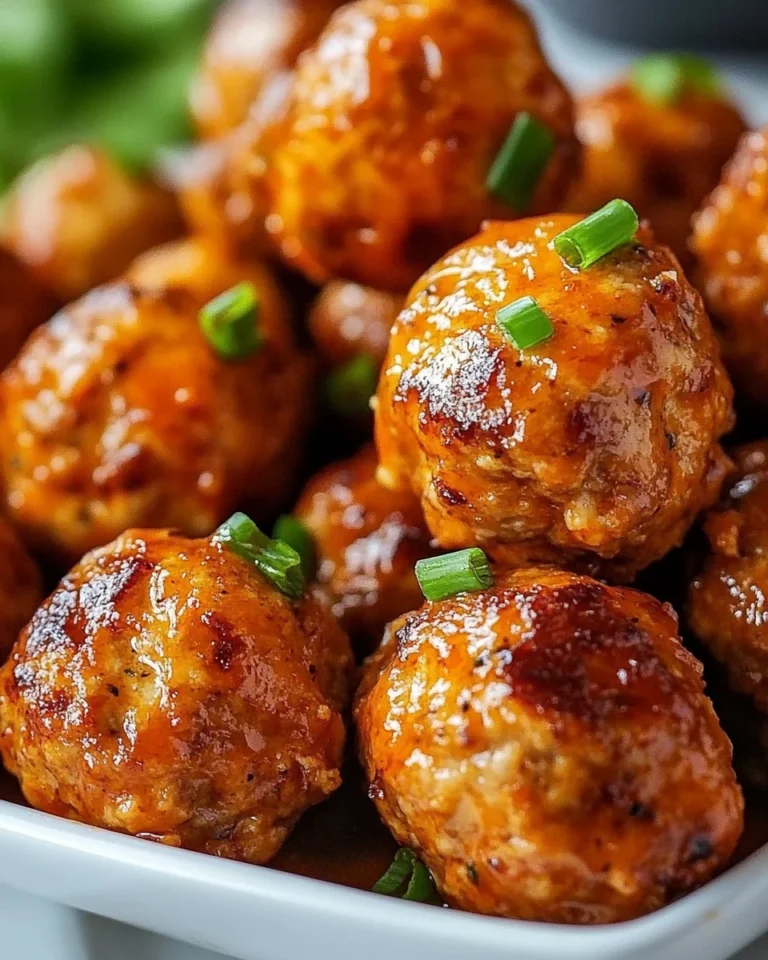 Simple Buffalo Chicken Meatballs