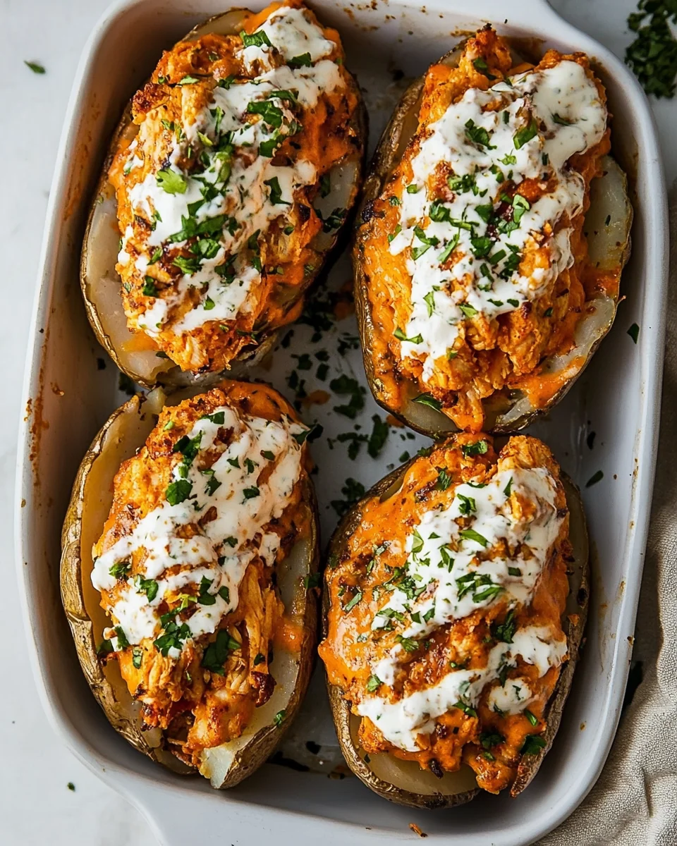 Savory Buffalo Chicken Twice Baked Potatoes - additional image