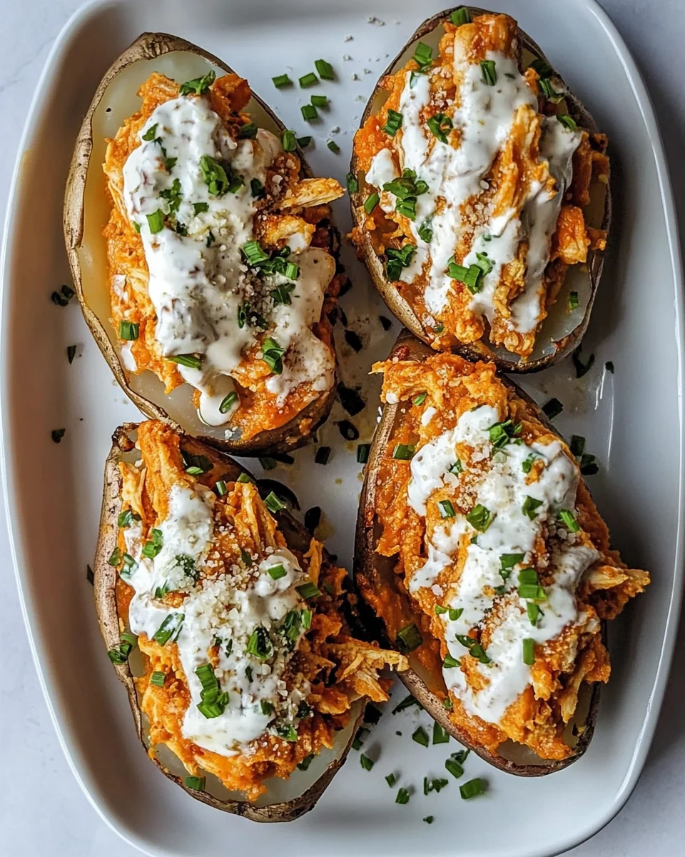 Savory Buffalo Chicken Twice Baked Potatoes - additional image
