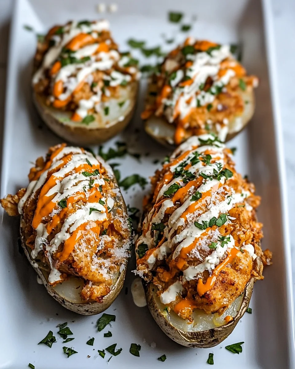 Savory Buffalo Chicken Twice Baked Potatoes - additional image