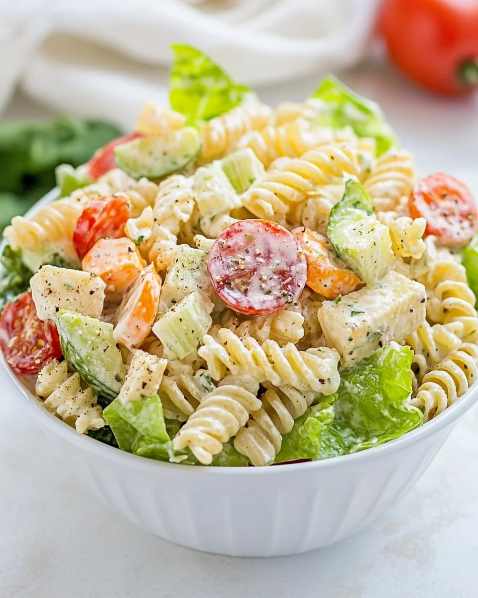 Simple Caesar Pasta Salad Recipe - additional image