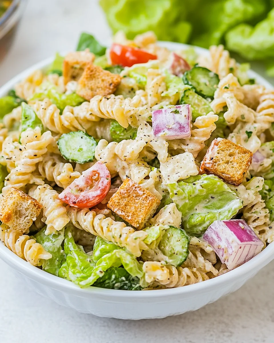 Simple Caesar Pasta Salad Recipe - additional image