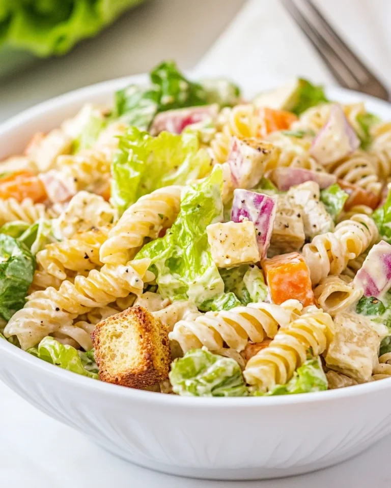Simple Caesar Pasta Salad Recipe