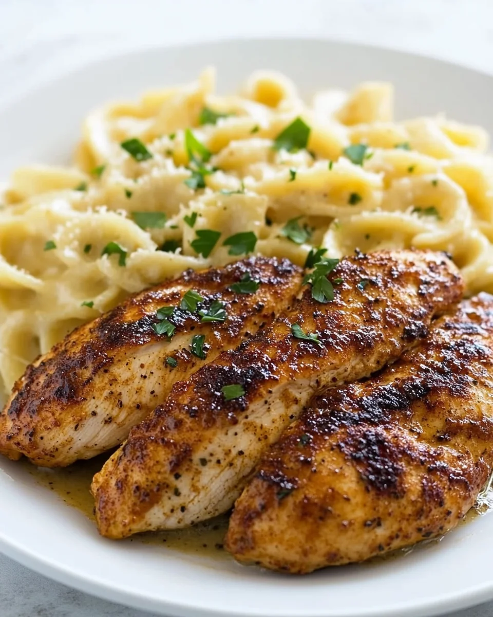 Cajun Chicken With Creamy Roasted Garlic Alfredo - additional image
