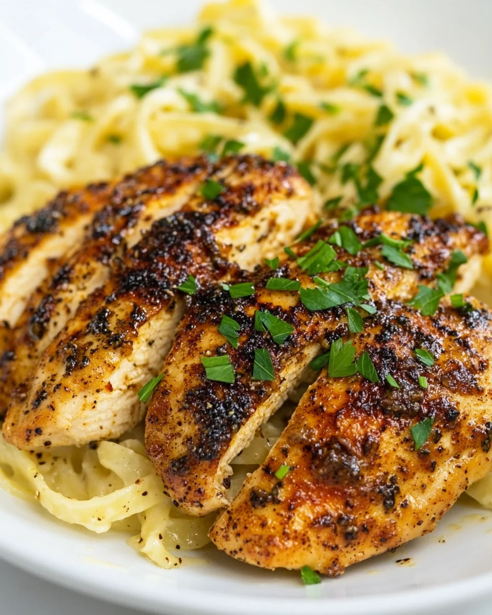 Cajun Chicken With Creamy Roasted Garlic Alfredo - additional image