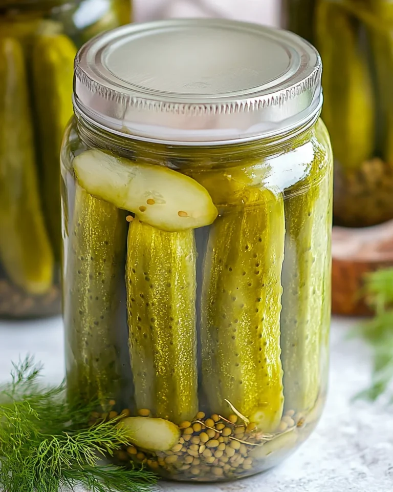 Simple Homemade Dill Pickles