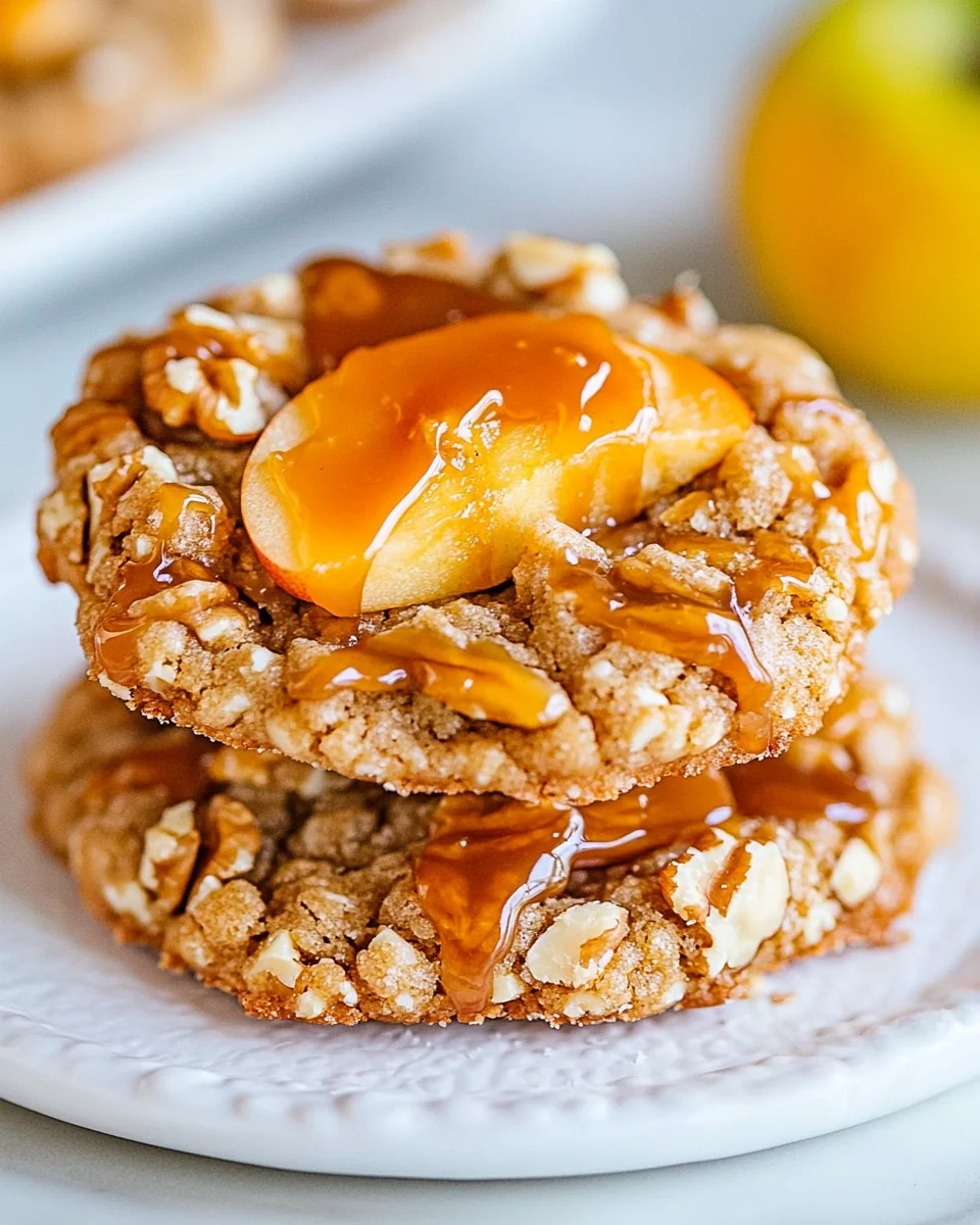 Homemade Caramel Apple Walnut Cookies - additional image