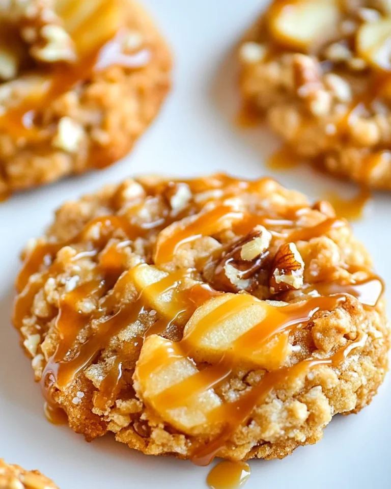 Homemade Caramel Apple Walnut Cookies