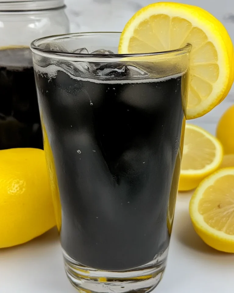 Refreshing Charcoal Lemonade For a Cozy Summer Sip