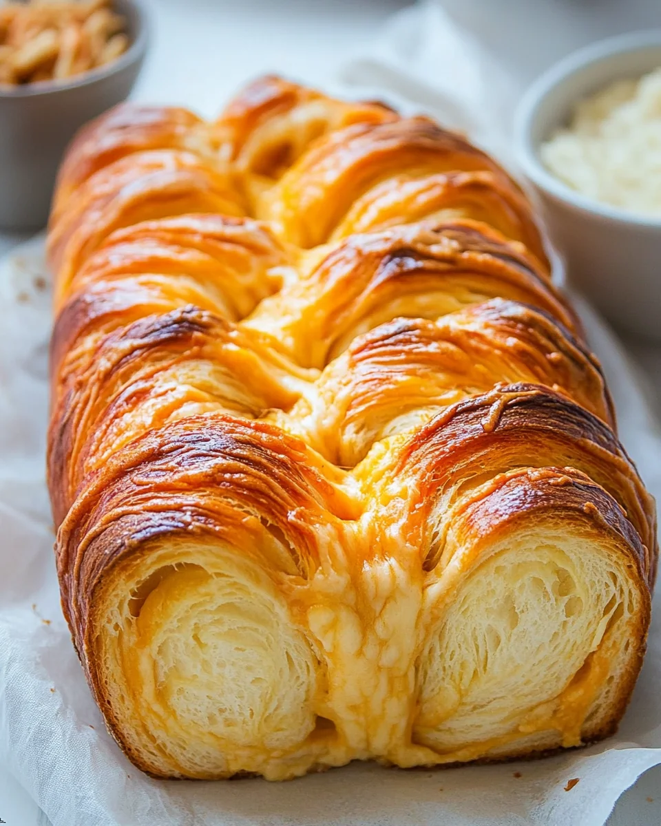 Homemade Cheese Filled Braided Bread Recipe - additional image
