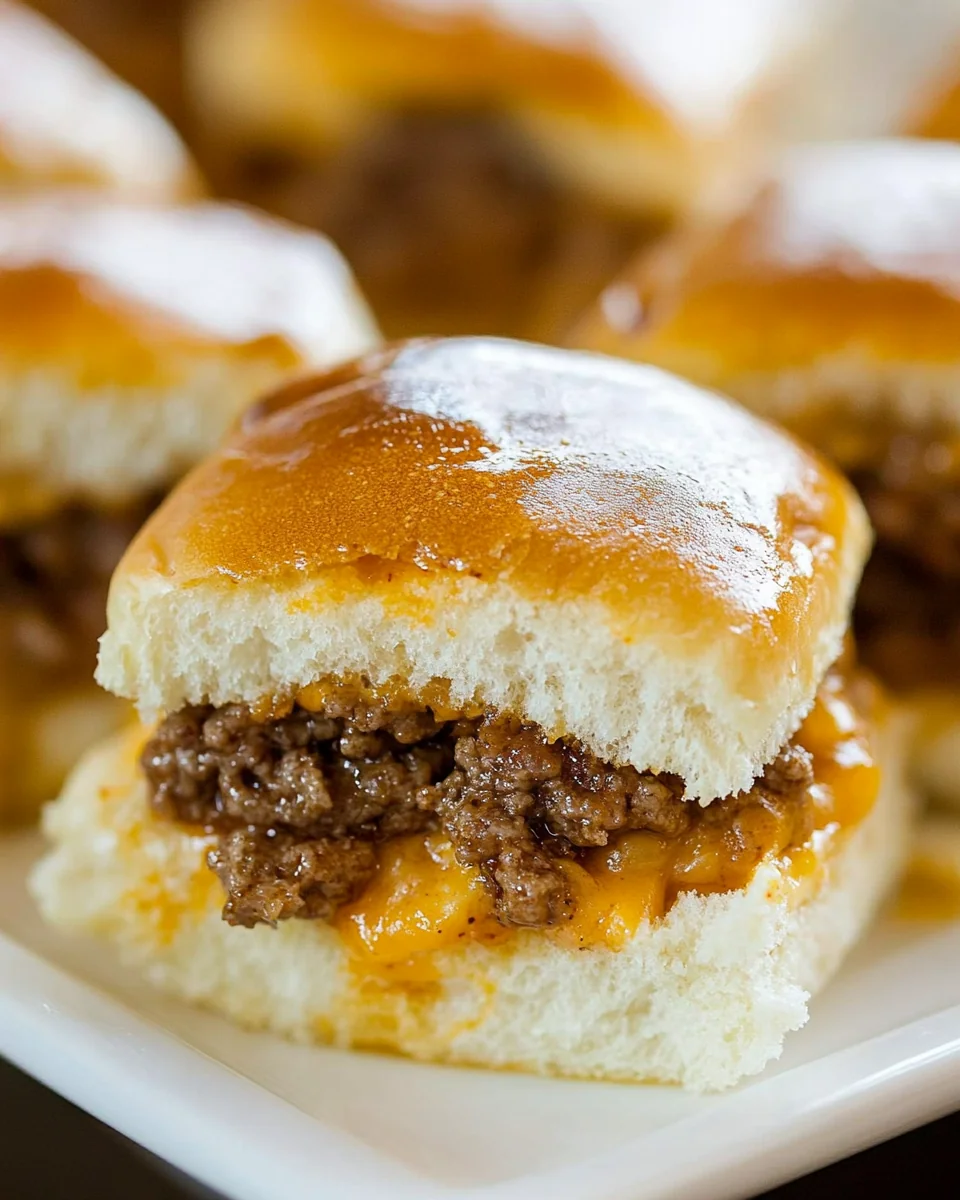 Perfect Homemade Cheeseburger Sliders - additional image