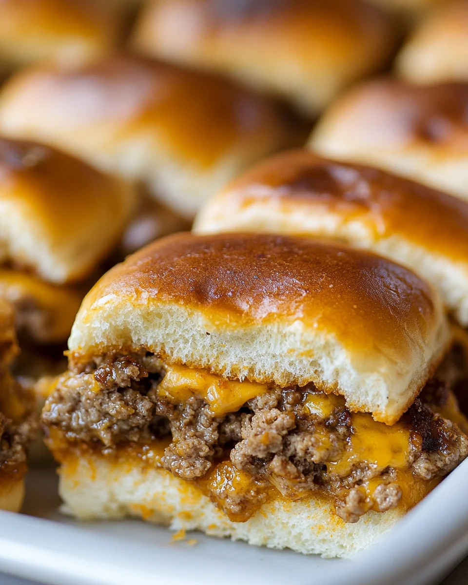 Perfect Homemade Cheeseburger Sliders - additional image